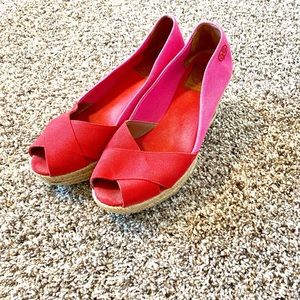 Tory Burch size 9 pink and red women’s shoes
